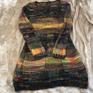 Colorful Knit sweater; Size M